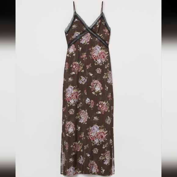 H&M x Brock Collection Woodsy Floral Slip Lyocell Dress - Picture 7 of 16